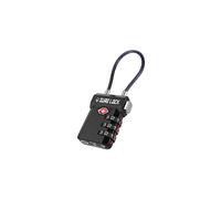 Candados Sure Lock compatibles con TSA para equipaje de viaje, indicadores de inspecci?n, diales de f?cil lectura, color negro, paquete de 1