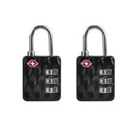 Candados TSA para Equipaje UP Security, Candado de Combinación para Taquilla, Candado de 3 Dígitos, Candado Pequeño de Combinación, para Taquilla de Gimnasio, Maletero,Estuche para Armas(Negro+Negro)