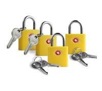 Candados TSA para Equipaje UP Security,Candados para Equipaje Aprobados por la TSA con Llave Igual, Paquete de 4, Candado Pequeño con Llave,Candados con Llave para Maletero, Mochila, Bolsa,Cremallera