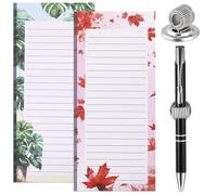 Candcamp 2 Pack Magnetic Shopping List Pad 1 Magnetic Pen Clip 100 Tear Off Sheets Magnetic Grocery List Magnetic Notepad Magnetic Pen Holder For Fridge