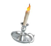 Candelabro antiguo de metal y vela LED sin llama para sala de estar y decoraciones especiales para eventos con base segura Portavelas LED electrónico sin llama con soportes falsos