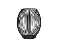 Candelabro Candelabro de Farol Negro, Adornos Vela Arte del Hierro Retro, portavelas Navidad romántico, Accesorios Tiro para Centro de Mesa(Medio)