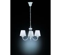 CANDELABRO CORTEZ 3XE14 28W DIÁMETRO 47CM CANDELABRO DE METAL BLANCO 110600331