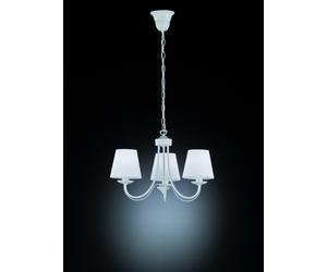 CANDELABRO CORTEZ 3XE14 28W DIÁMETRO 47CM CANDELABRO DE METAL BLANCO 110600331