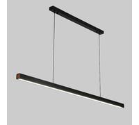 Candelabro de comedor Lámpara colgante lineal Lámpara colgante LED Accesorio de iluminación de isla de cocina Candelabros negros modernos Candelabros de restaurante de oficina Lámparas de suspensión