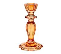 Talking Tables, Candelabro de cristal naranja | Soporte de vela cónica para interiores o exteriores, elegantes decoraciones de mesa de Navidad o decoración del hogar de Halloween, cena, cumpleaños, boda