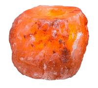 Candelabro de Luz de Té de la Lámpara de Sal del Himalaya Natural, Candelabro para la Vela de AromateRapia (Velas)