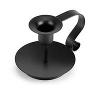 Candelabro de Mesa, Negro Holder Hierro Retro Vela Hecha a Mano Página Principal de la palmatoria Decoración