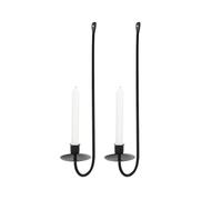 Candelabro de Pared, Candelero de Pared - 2 portavelas de Metal para Pared | Candelabro de Pared de Granja, candelabros de Pilar de Metal para Sala de Estar, decoración de Comedor