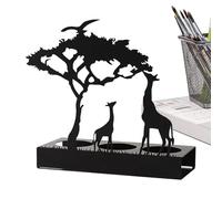 Candelabro de silueta - romántico de hierro de 20 cm | ambiente cálido diseño robusto crea un resplandor invitado | Perfecto para la decoración del hogar y el ambiente nocturno