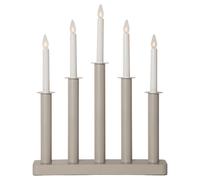 Candelabro eléctrico Star Trading Plate decoración 5 velas