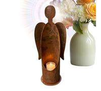 Candelabro | Portavelas de Navidad vintage de metal | Elegante decoración de chimenea de Navidad | para el hogar, interior, chimenea, decoración de mesa, sala de estar, dormitorio, festival, parte