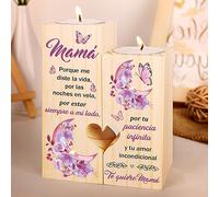Candelabro Regalo Cumpleaños Madre, Regalo Mama Noel, Regalos para Mama, Regalo Navidad Madre, Que Regalar a Una Madre para Reyes
