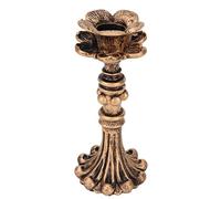 Candelabro Tallado Vintage, Candelabros Vintage Dorados, Candelabro de Pilar de Bronce Bellamente Tallado, para Bodas, Cumpleaños, Cena con Velas de Acción de Gracias, Decoración Tallada a Mano