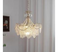 Candelabros Lámpara de araña de corte francesa Luz de lujo Compatible with sala de estar Lámpara principal Lámpara de salón de villa americana,luz de cocina