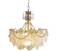 Candelabros Lámpara de araña de corte francesa Luz de lujo Compatible with sala de estar Lámpara principal Lámpara de salón de villa americana,luz de cocina