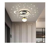 Candelabros, Proyector Moon Stars Ceililight - 24W Led Negro Moderno Ceilifixture para Pasillo, Luz de Cocina Azul, Ideal para Dormitorio de Niños, Baño/K/a