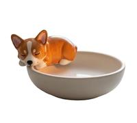 Candelador de luz de té de Perro, Manualidades de Resina para el c al anicilla de los Canales de los Perros, la Bandeja del Quemador Decorativo Moderno para la Cocina