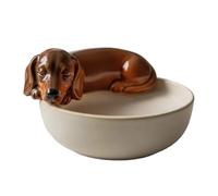 Candelador de luz de té de Perro, Manualidades de Resina para el c al anicilla de los Canales de los Perros, la Bandeja del Quemador Decorativo Moderno para la Cocina