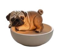 Candelador de luz de té de Perro, Manualidades de Resina para el c al anicilla de los Canales de los Perros, la Bandeja del Quemador Decorativo Moderno para la Cocina