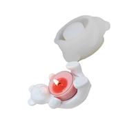 Candeladores Únicos Que Hacen Moldes De Resina Hecha A Mano Suministros De Arte Silicona Para Oso Silicona Molde Regalo Navidad