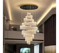 Candelera Cristal decoración Moderna del hogar, lámpara Colgante escaleras, Luces Colgantes la Sala de Estar, iluminación Interior (7 Pisos, cálido)