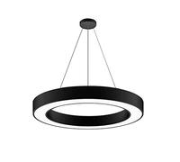Candelera LED de anillo circular de araña moderna, luz colgante minimalista moderna, lobby de tiendas círculo de lámpara de viento industrial, lámpara colgante de techo para viviendo escaleras de