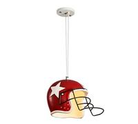 Candelera LED moderna, Luz de colgante de personalidad retro, Estudio de dormitorio de casco creativo de la sala de estar Restaurante Restaurante Lámpara colgante de iluminación colgante (color: