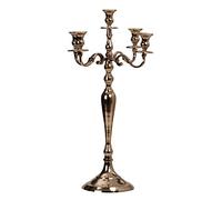 Candelero 5-brazos Metal candelero 60 cm plata Candelabro