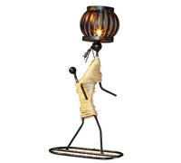 Candelero Africano, Candelabro de Mujeres africanas - Portavelas de diseño intrincado,Candelero de Hierro para Mujer Africana, decoración de Mesa de Comedor y Bar para el hogar