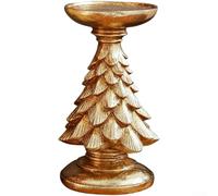 Candelero en forma de árbol festivo para centro de mesa (dorado M)