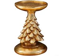Candelero en forma de árbol festivo para centro de mesa (dorado S)