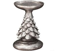 Candelero en forma de árbol festivo para centro de mesa (S plateado)