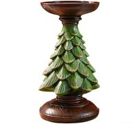 Candelero en forma de árbol festivo para centro de mesa (verde M)