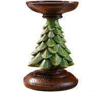 Candelero en forma de árbol festivo para centro de mesa (verde S)