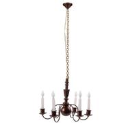 Candelier de la casa de muñecas 1:87 Retro 6.1x2.4in Simulación Candelier Classical Hanging Vela Diseño de la lámpara de Techo de casa de muñecas, lámpara de Bronce, de Bronce