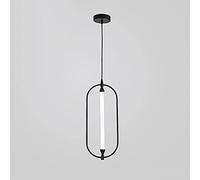 Candeliers LED, lámpara colgante industrial de lámparas negras altura creativa de alambre de alambre de alambre de suspensión para salones de comedor, salas de estar, pasillos, cafeterías Aqiong