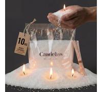CANDELISS Kit para hacer Velas Perladas original. Perlas de cera para velas de origen vegetal Velas blancas sin parafina No necesita fundir Se adapta a cualquier recipiente (10 kg)