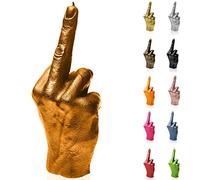 Candellana Vela Dedo Medio - Figurita Dedo Medio - Deco Gótico - Vela Deco Grunge - Deco Heavy Metal - Decoración Habitación Grunge - Gadgets de Oficina - Vela Deco - Vela Divertida Hand FCK