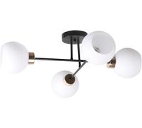 Candellux Amanda lámpara de techo 4x40 W blanco-negro-oro 34-21076