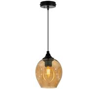 Candellux Aspa lámpara colgante 1x40 W negro-marrón 31-00583
