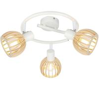 Candellux Atarri lámpara de techo 3x25 W blanco-madera 98-68125