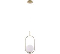 Candellux Cordel lámpara colgante 1x28 W blanco-latón 31-73457
