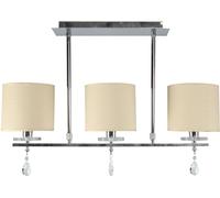 Candellux Estera lámpara de techo 3x40 W cromo-crema 33-11510