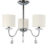 Candellux Estera lámpara de techo 3x40 W cromo-crema 33-11664