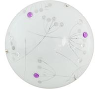 Candellux Floral plafón 1x10 W blanco-violeta 13-49797