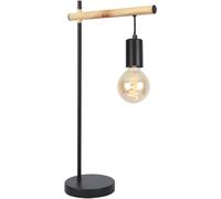 Candellux Izzy lámpara de sobremesa 1x60 W negro-madera 41-80042