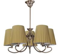 Candellux Mozart lámpara de techo 5x60 W pátina-marrón 35-34083