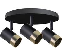 Candellux Tobi lámpara de techo 3x15 W negro-oro 98-27443