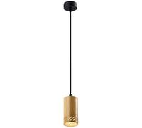 Candellux Tubo lámpara colgante 1x25 W negro-madera 31-78568